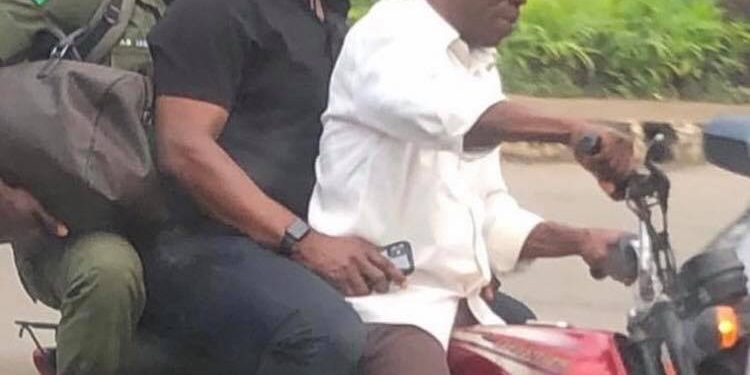 Ekiti Ex-gov, Fayose Takes Okada To Beat Lagos Traffic
